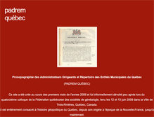 Tablet Screenshot of mairesduquebec.com